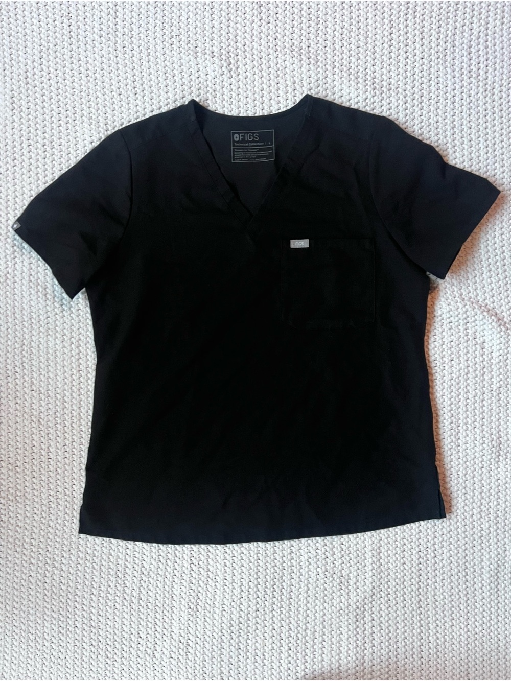 FIGS Catarina Scrub Top Nurse Vet Hospital Medical Office Uniform Size Large